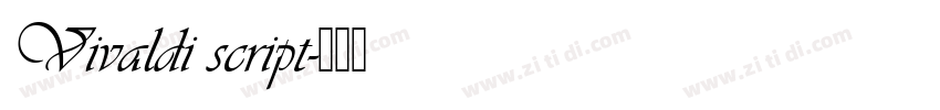 Vivaldi script字体转换